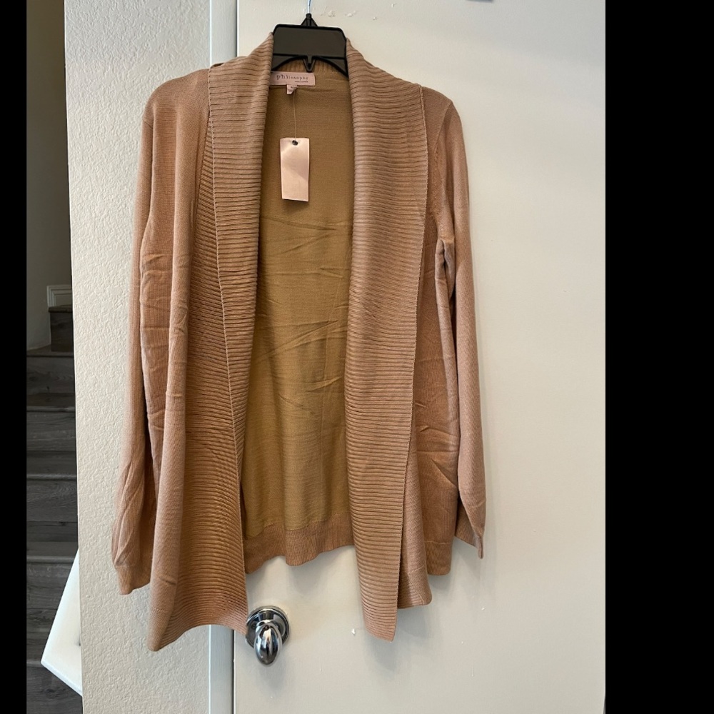 New Philosophy Tan Cardigan
